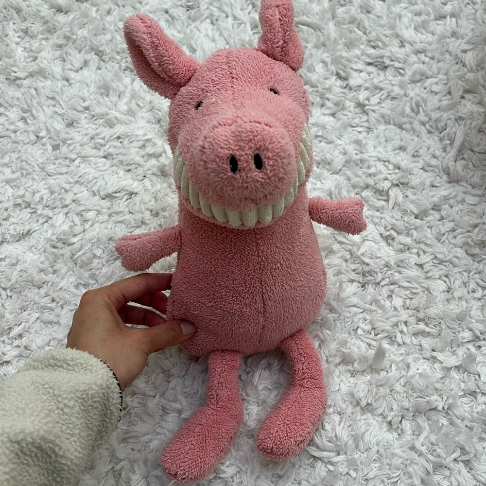 Like new Jellycat retired Toothy Pig stuffed animal
